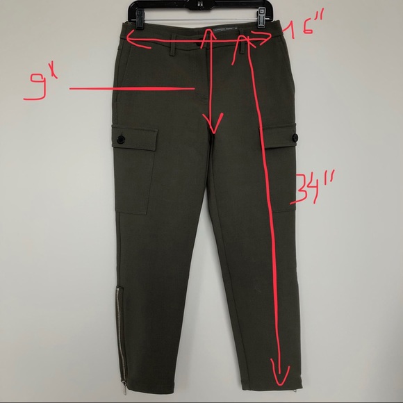 Alexander McQueen stretch khaki wool pants NWOT - Picture 5 of 8